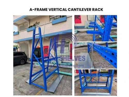 Scaffalature verticali A-Frame personalizzate per acciaio in Repubblica Ceca